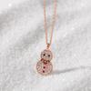 Mcel 14K Holiday With Snowman Necklace