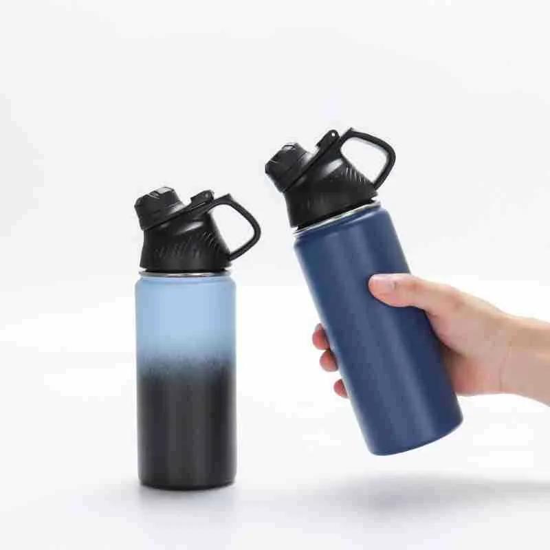 Изолированные бутылки для напитков 20 унций без логотипа, бутылка для воды из нержавеющей стали для активного отдыха H001