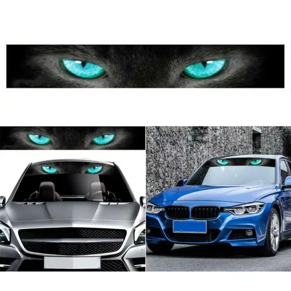 Wolf Eyes Pattern Car Front Windshield Stickers Auto Decorative Stickers Automobile Decoration