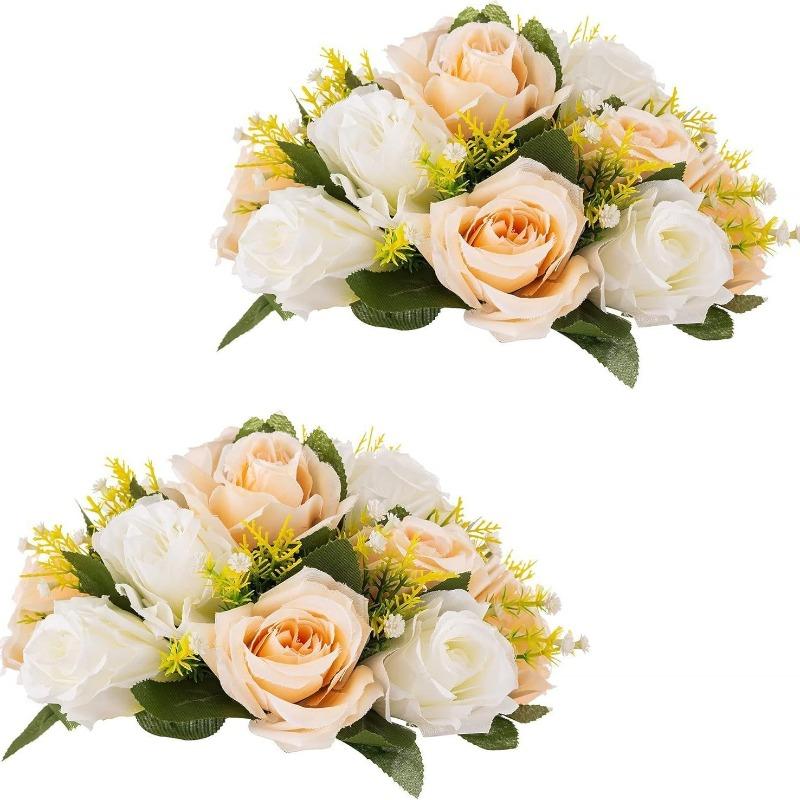 Simulation Flower Wedding Series Guide Ornament Dining Table Fake Flower Living Room Hotel Turntable Middle Desktop Decoration Flower