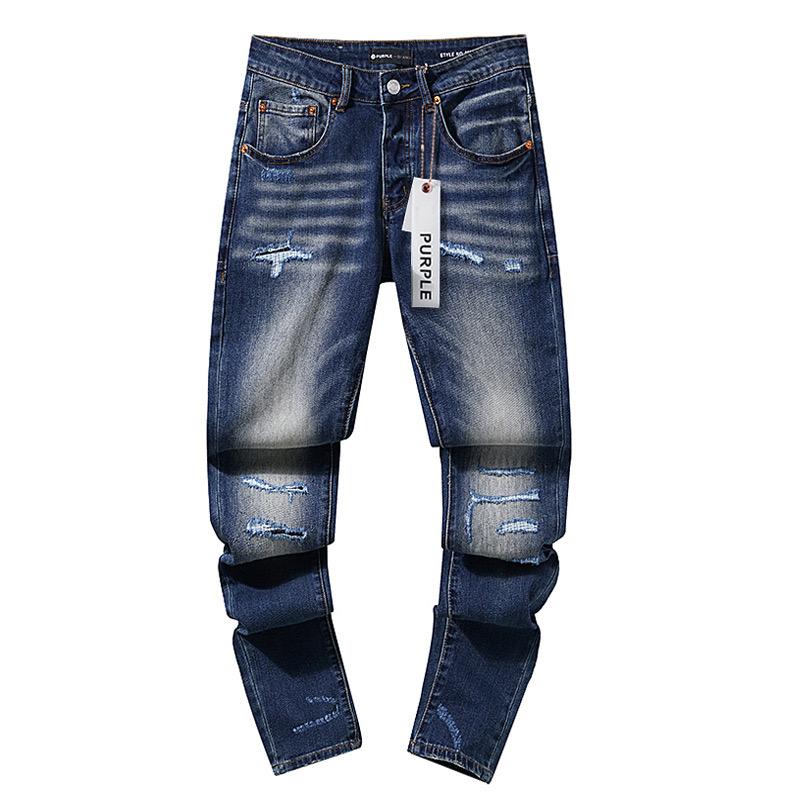 Синие рваные джинсы, повседневные брюки High Street