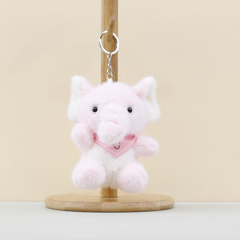 Plush Elephant Blue Toy With Pp Cotton Filling Soft Short Fur For Kids Idea Gift