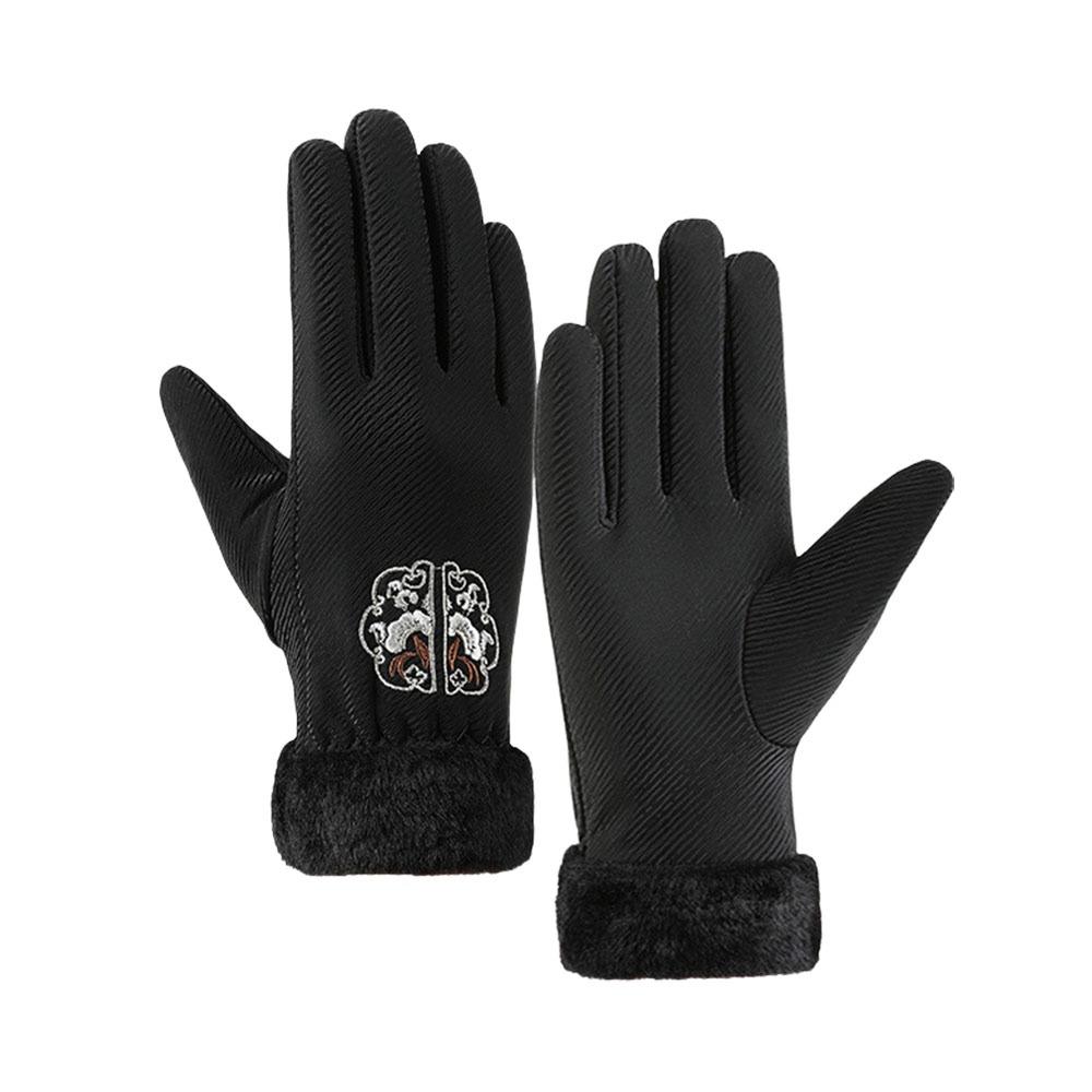 Warm Cycling Gloves Windproof Outdoor Sports Gloves Fashion Winter Gloves  for Women