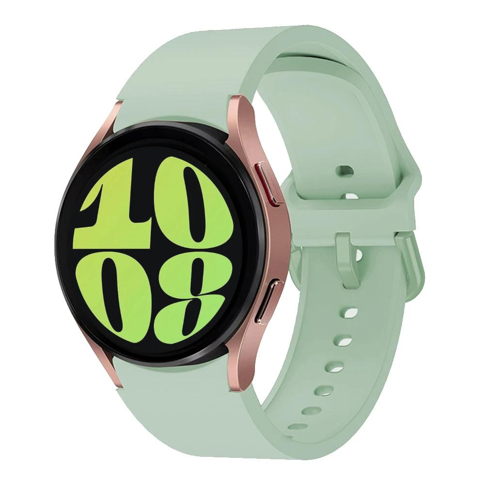 Силиконовый ремешок без зазоров для Samsung Galaxy Watch 7/6/5/4 44мм 40мм 5Pro 45мм Браслет Galaxy 6 Classic 47мм 43мм 46мм Correa