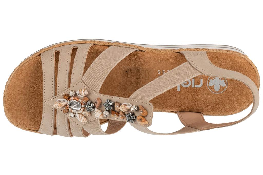 RIEKER Сандалии, Женские бежевые босоножки