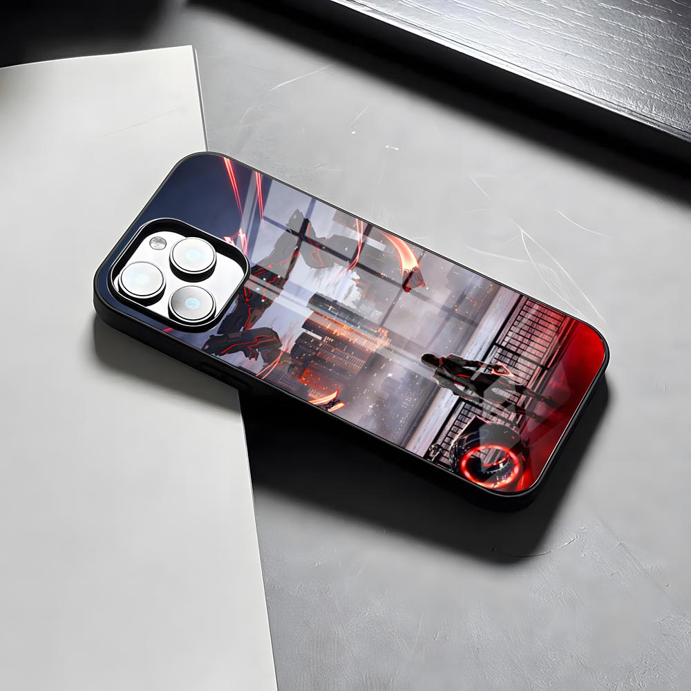 Чехол для телефона Tron: Наследие Для IPhone 17 Pro Max 15 Pro 16 14 Plus 12 13 Mini 11 Pro Ударопрочная Стеклянная Крышка