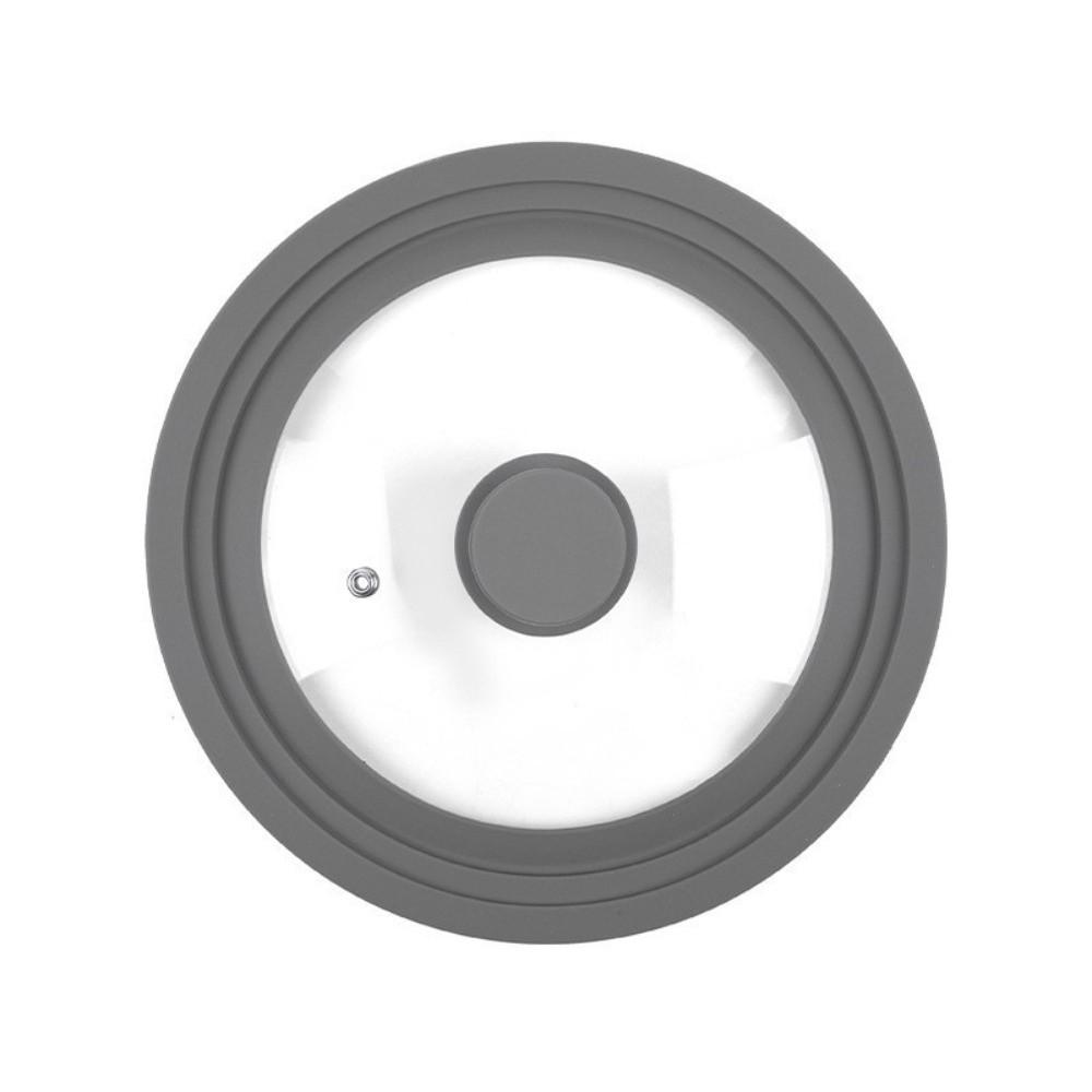 Силиконовый ободок Круглая крышка для кастрюли Универсальная крышка для сковороды Запасная крышка Кухонная утварь