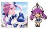 Награда Ichiban Kuji Hololive Canvas Board и награда Rubber Charm Aqua Minato