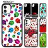11 ярких божьих коровок Чехол-оболочка для iPhone 17 Air 12 13 16 pro max 15 14 plus Чехол coque