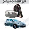 Обновление автомобиля Автомобильные ABS Хромированные Аксессуары для Зеркал Заднего Вида Хромированная Накладка Для Toyota 2003 2004 2005 2006 2008 Крышка Зеркала Двери со Светодиодом