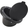 Black Gas Cap Cover Fuel Filler Door Cover Compatible with 2007-2017 Wrangler JK JKU 2/4-DOOR(NOT FOR 2018+ JL MODELS)