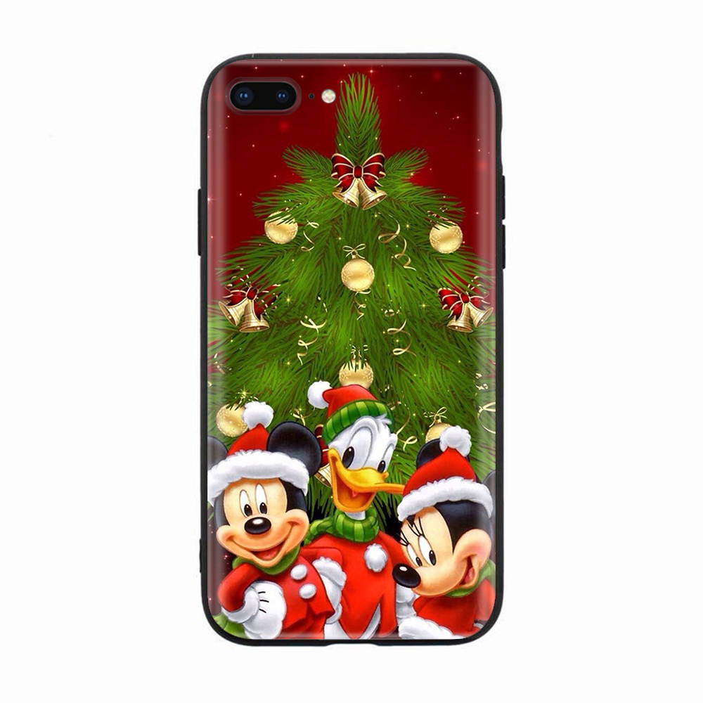 Черный чехол для Xiaomi Redmi 13C Note 9 iPhone XR 7 8 14 15 11 12 13 X XS Pro Max Samsung A25 S23 S24 FE Ultra Plus Christmas Xmas