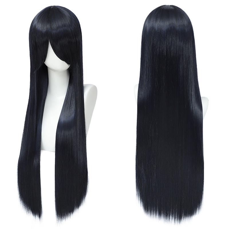 Colorful 80cm Long Straight Cosplay Wig for Anime & Historical Costumes