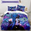 3PC Custom Name Fantasy Anime Girl Bedding Set Printed Bedding Set Duvet Cover Closure Includes 1 Duvet Cover & 2 Pillowcases for All Seasons Bedroom