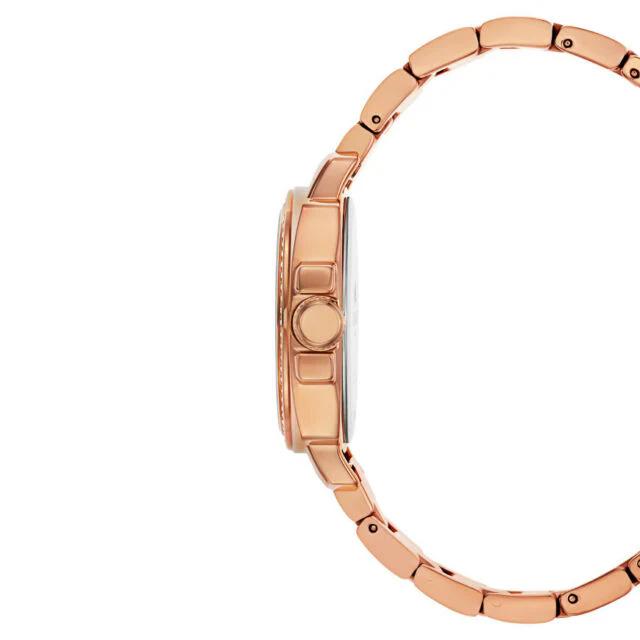 Coach Часы Boyfriend Logo из нержавеющей стали цвета розового золота 14503142