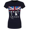 Womens/Ladies Vintage Union Jack Cotton T-Shirt