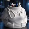3D-печатный настольный орнамент на тему «Врач» Двойное использование в качестве подставки для ручек Органайзер для стола Аксессуар для больничного стола Подарок для врача