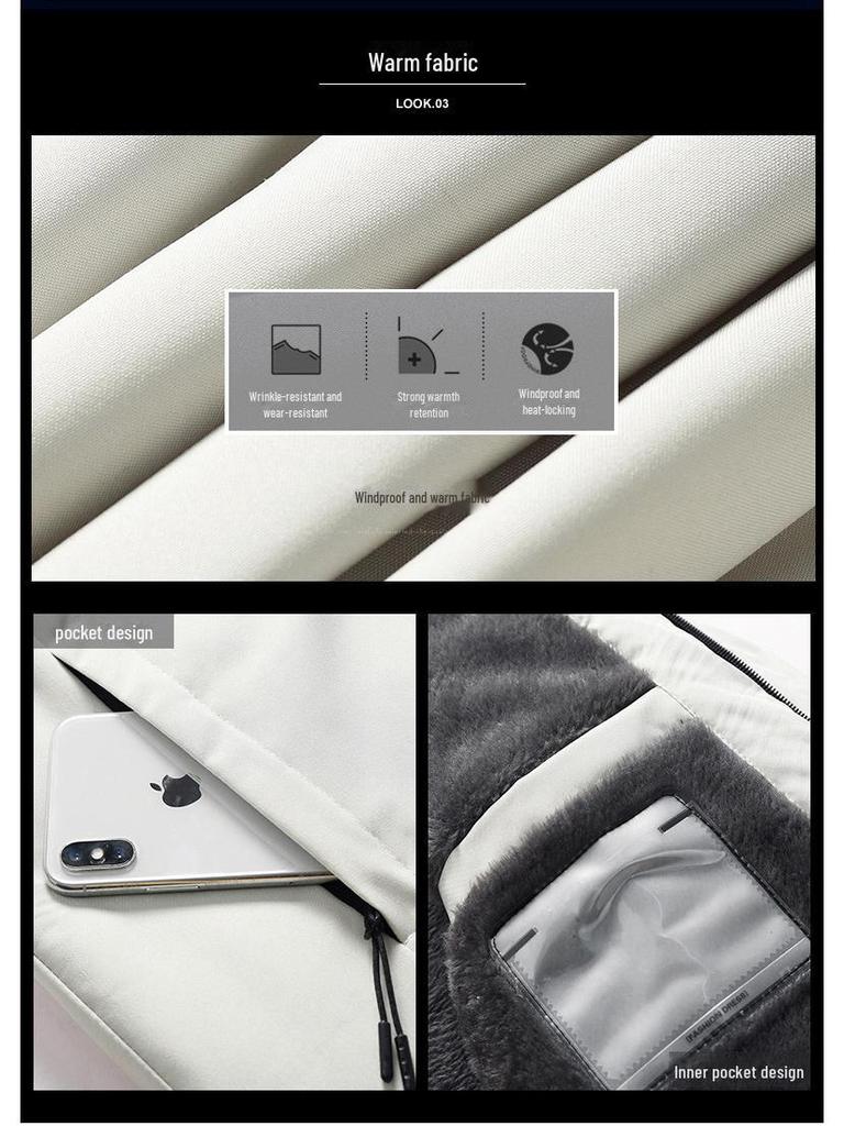 Утолщенная флисовая зимняя куртка: Теплое, морозостойкое, молодежное повседневное пальто для активного отдыха