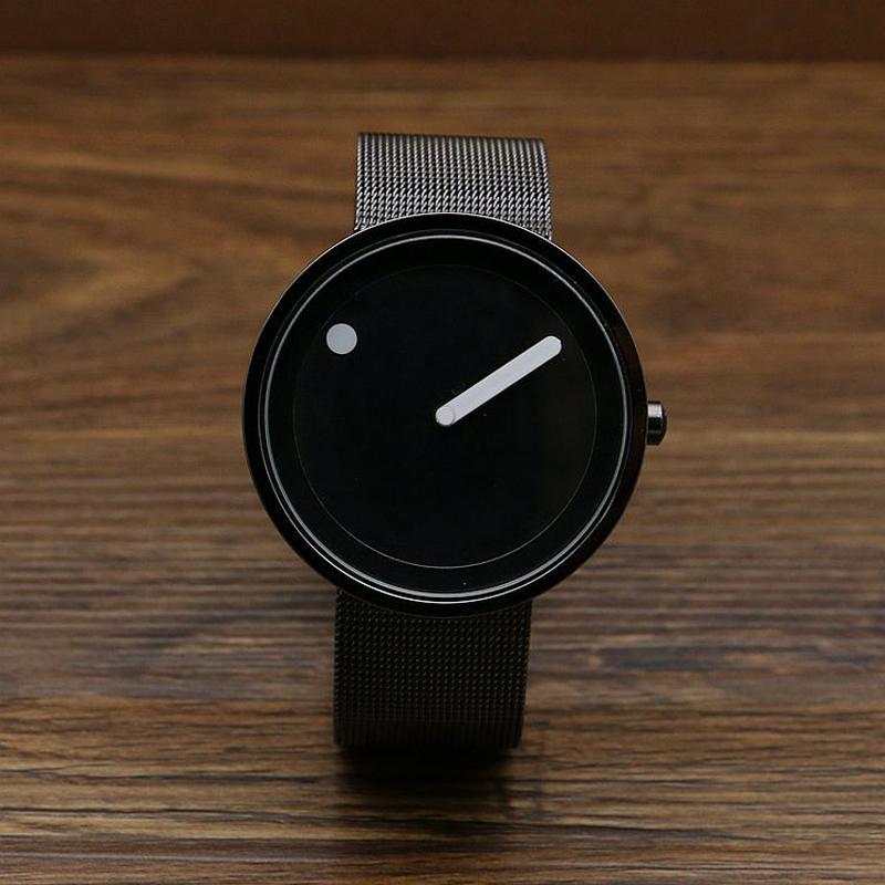 Мужские часы Корейская версия Студенческие Простые Часы Новой Концепции Модные Мужские Модные Женские Универсальный Ремешок Модные Кварцевые Часы