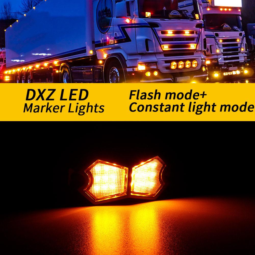 18 LED Car UniversalTruck LED Rock Light Signal Lamp 12V 24V Atmosphere Decorative Lights for Offroad Jeep Truck LED Side Marker