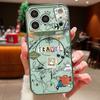 Магнитный Чехол Для Magsafe Для iPhone 17 Pro Max Air Line Карта Путешествий Узор Покрытие С Ощущением Кожи Для iPhone 16 15 14 13 Pro Max