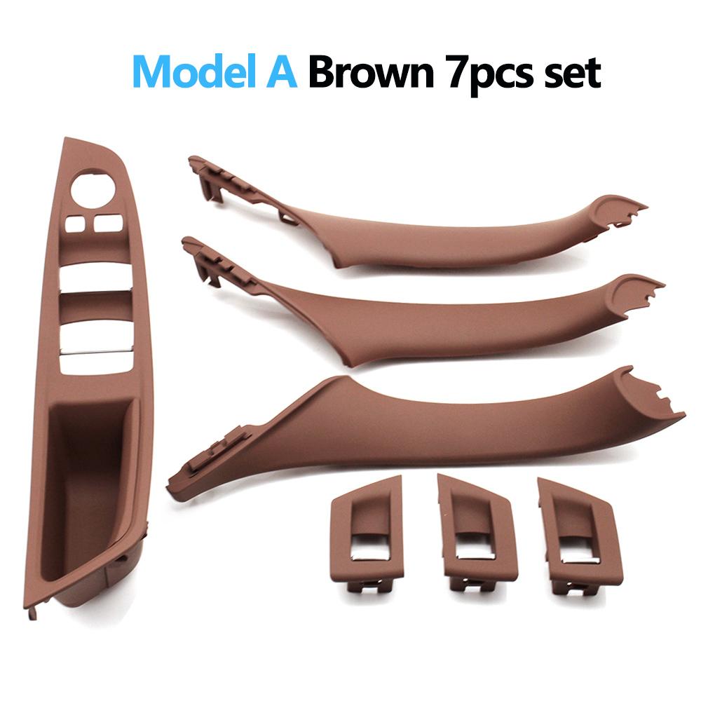 7pcs Set LHD Interior Armrest Door Handle Panel Ide Trim Cover For BMW 5 Series F10 F11 F18 520i 523i 525i 528i 535i