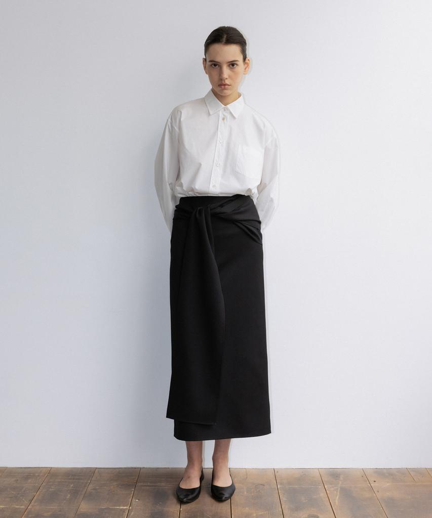 Bopeu Kiaro Wrap Note Skirt (Black)