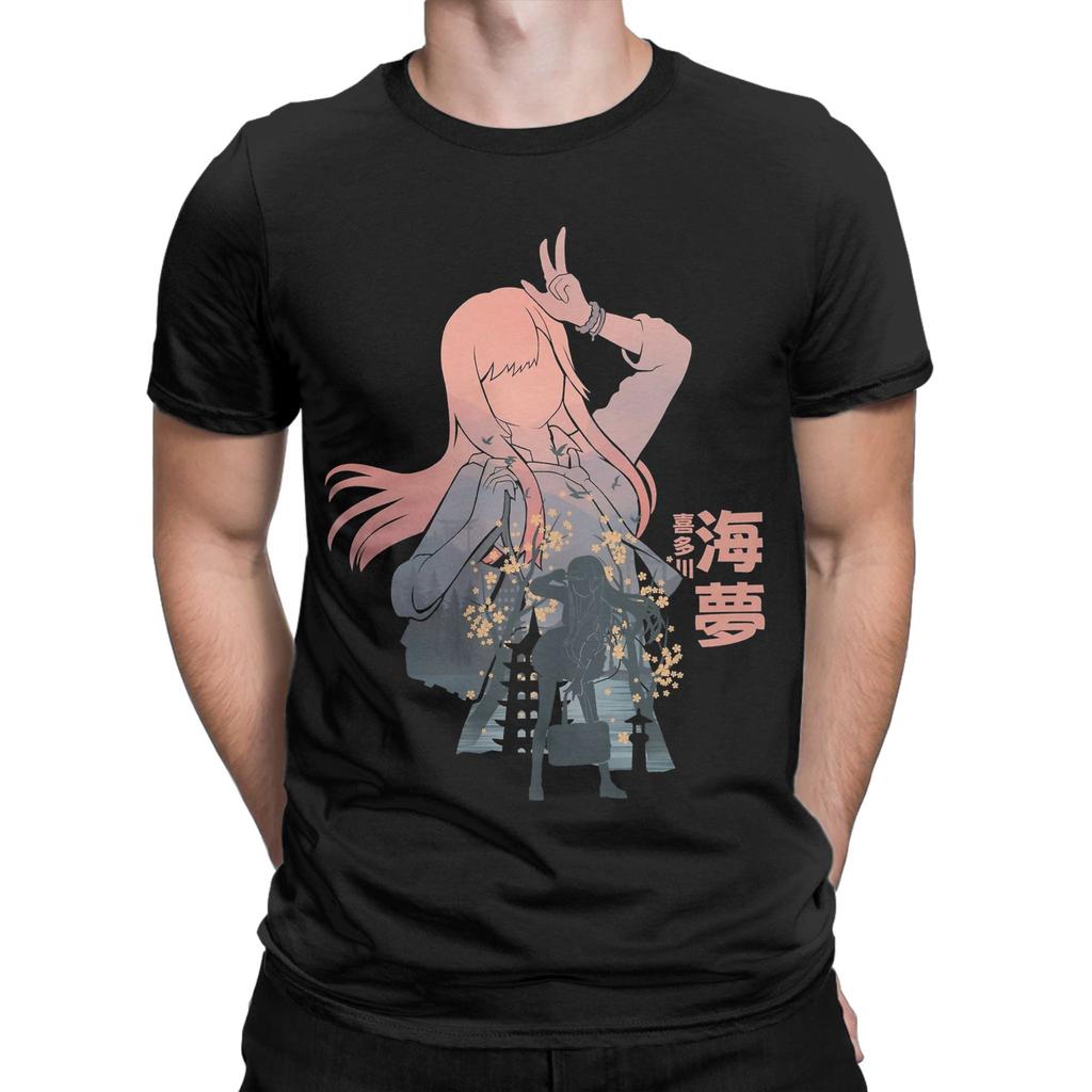 Leisure Marin Kitagawa T-Shirt for Men Round Neck Pure Cotton T Shirt My Dress-Up Darling Anime Short Sleeve Tee Shirt Clothing