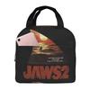 Jaws Halloween Horror Movie Insulated Lunch Bag for Women Office Cooler Thermal Food Box Tote Portable Lunch Boxes Container