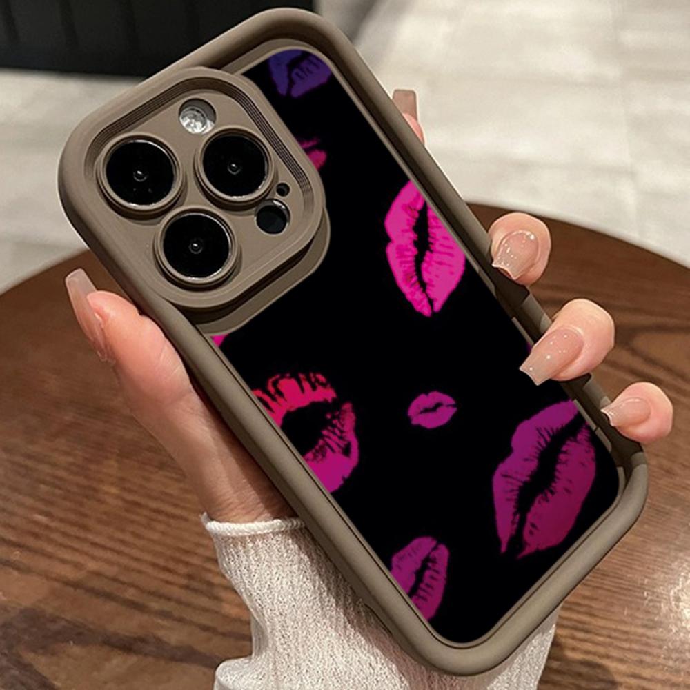 LZ19 Lips kiss art силиконовый чехол для телефона Xiaomi 11 Lite 5G 14T Redmi 14C 13C A3 Note 12 11 9 10 13 Pro Plus противоударный задний чехол