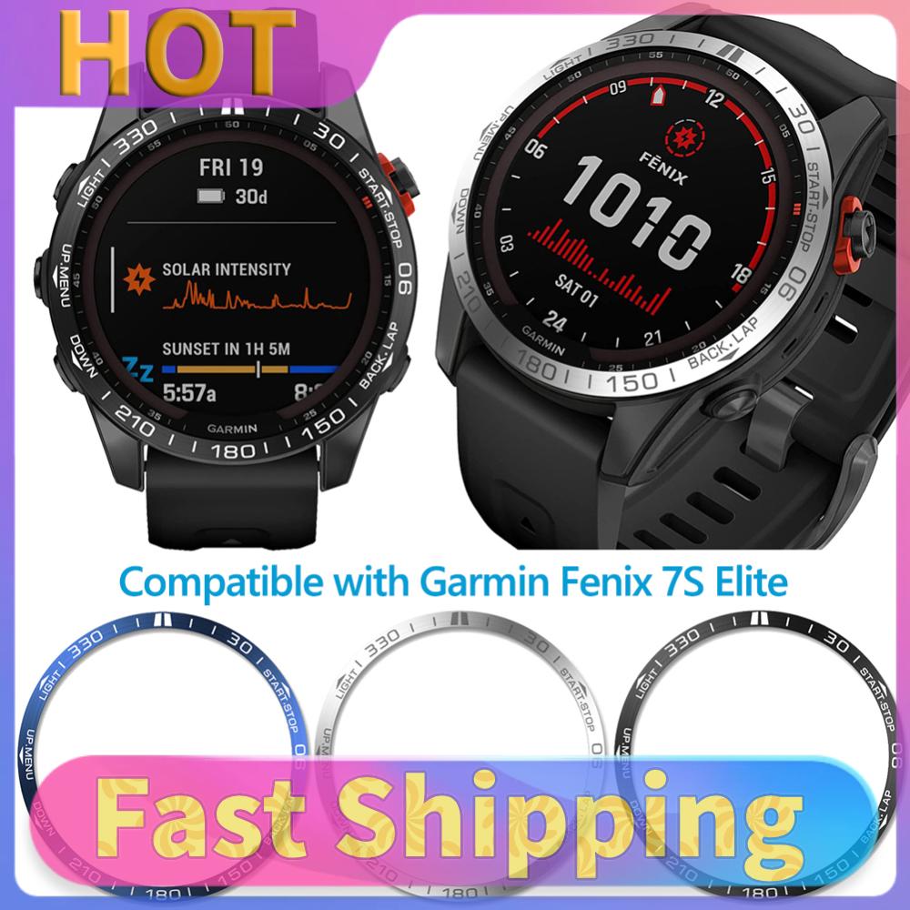 Умные часы Нержавеющая сталь Рамка Замена для Garmin Fenix 7/7S/7X Часы Металл Противоударный Защитный Чехол Кольцо