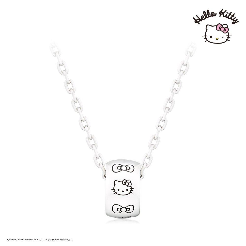 Sawnio Hello Kitty Jewelry Silver Oil Painting Necklace Hlsn380