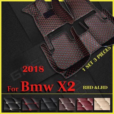 Автомобильные коврики для BMW X2 F39 2018, изготовленные на заказ автомобильные накладки для ног, автомобильный ковер