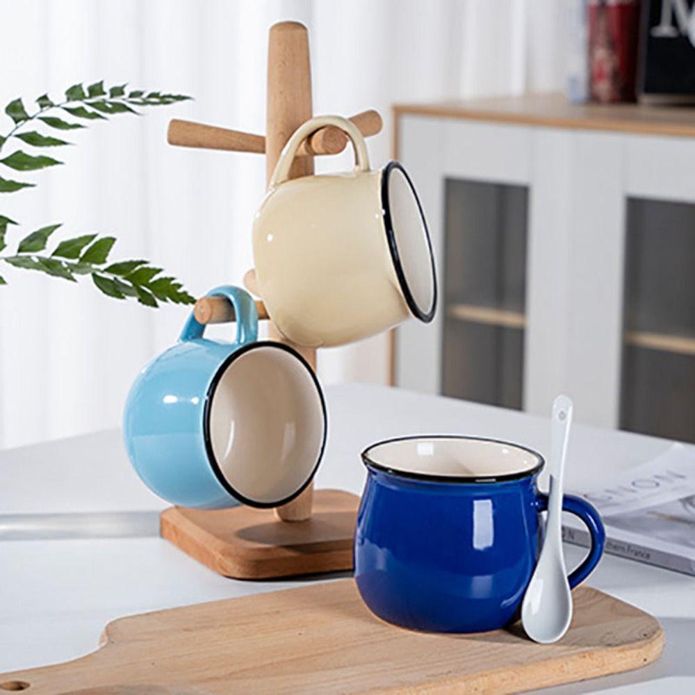 Скандинавская керамическая молочная чашка 300/400 мл, чайная чашка, посуда, кофейная кружка, гостиная