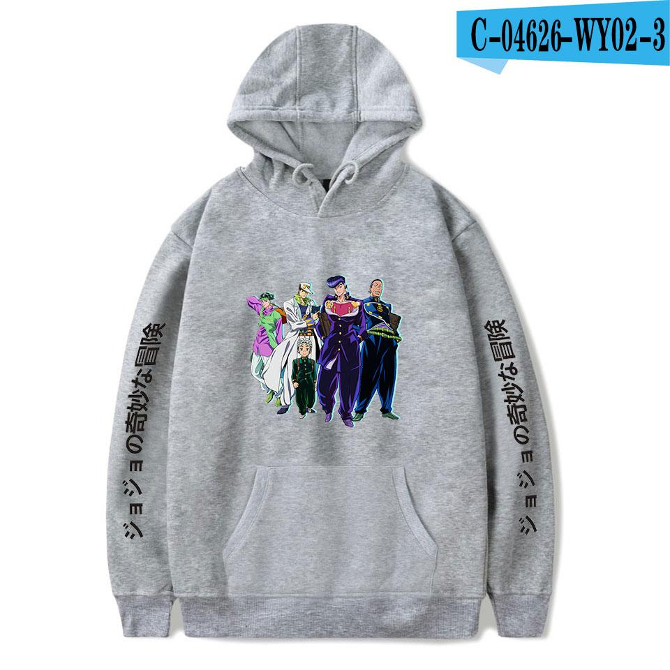 Cartoon Novelty Beautiful Cute JoJo's Bizarre Adventure print Hoodies Sweatshirts Men/Women Sweatshirt Fashion Casual Pullovers