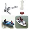Marine Kayak Anchor Kits 0.7kg/1.5kg Folding Anchor Accessories with 65.61ft Rope for Fishing Kayak Canoe Small Boats