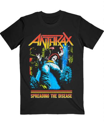НОВАЯ Футболка группы Anthrax, Spreading The Disease Anthrax Черная Все Размеры FF28 Унисекс