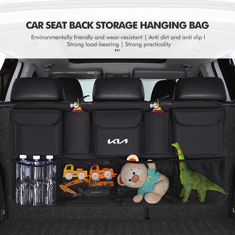 Car Seat Back Hanging Organizer Multi-pocket Storage Bag For KIA Rio K5 K2 Sportage Ceed Sorento Picanto Stinger Soul NI5