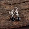 Драгоценный камень Черный Турмалин Ювелирные изделия из серебра 925 пробы Ручная работа Серьги 2,00" EE-17-25