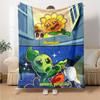 Plants Vs. Zombies Blanket Durable Comfort Perfect for Bedding Bed Chair for All Seasons Warmthful Decor Unique Gift for Family and Friends Camping