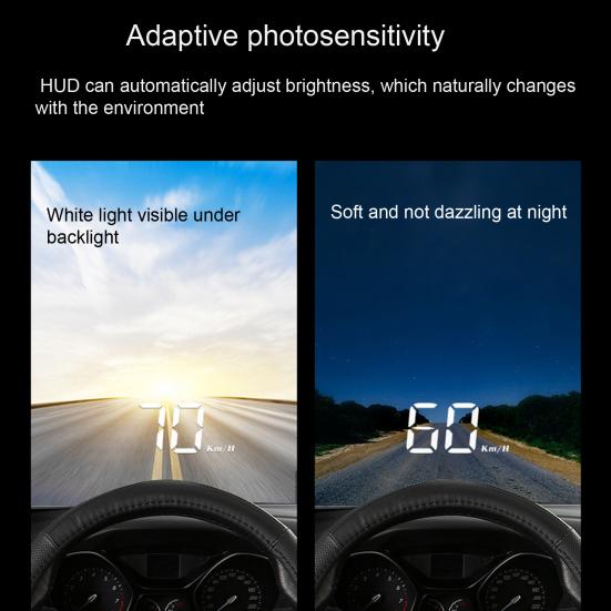 1 комплект, регулируемый по яркости цифровой спидометр, Plug and Play, полезный авто OBD HUD, цифровой проекционный автомобильный спидометр