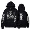 Толстовки с принтом аниме «Убийца демонов» Akaza для мужчин, крутые пуловеры Harajuku с капюшоном, с длинным рукавом, осенне-зимние пуловеры