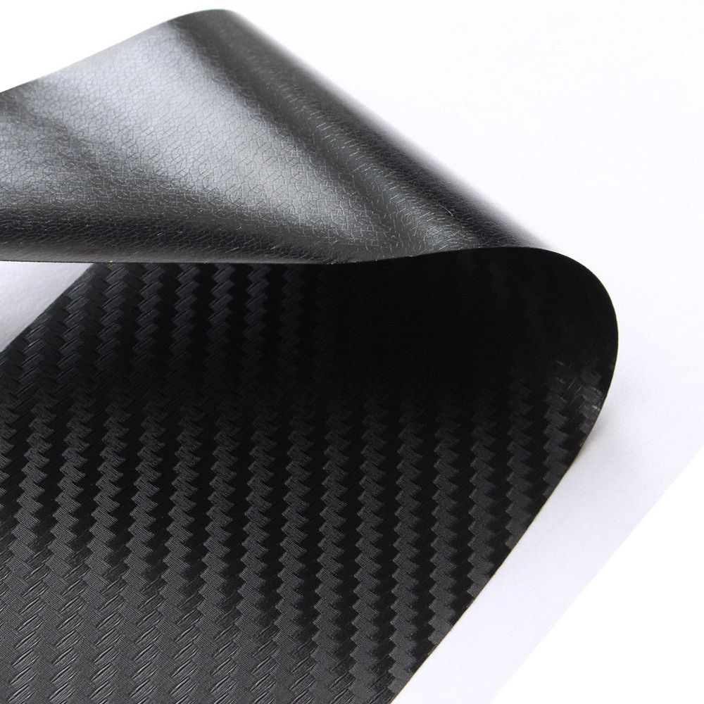 Hot Auto Protector Sill Scuff Cover 3D Carbon Fiber Car Plate Sticker Trunk Protection Strip