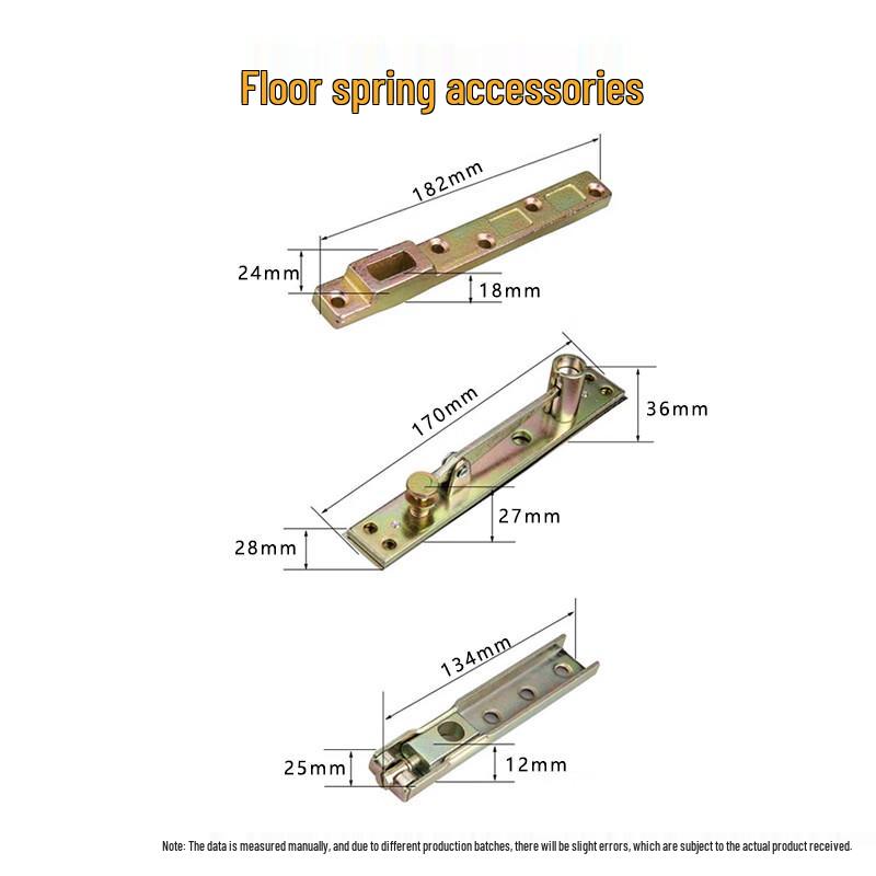 Floor Spring Pivot & Arm Kit for Framed Glass Doors