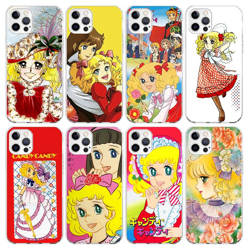 Anime Candy Phone Case For iPhone 17 Air 11 13 Mini 14 15 Plus 16 12 Pro Max 16E SE 7 8 Pattern Soft TPU Back Cover 17 Air 11 1