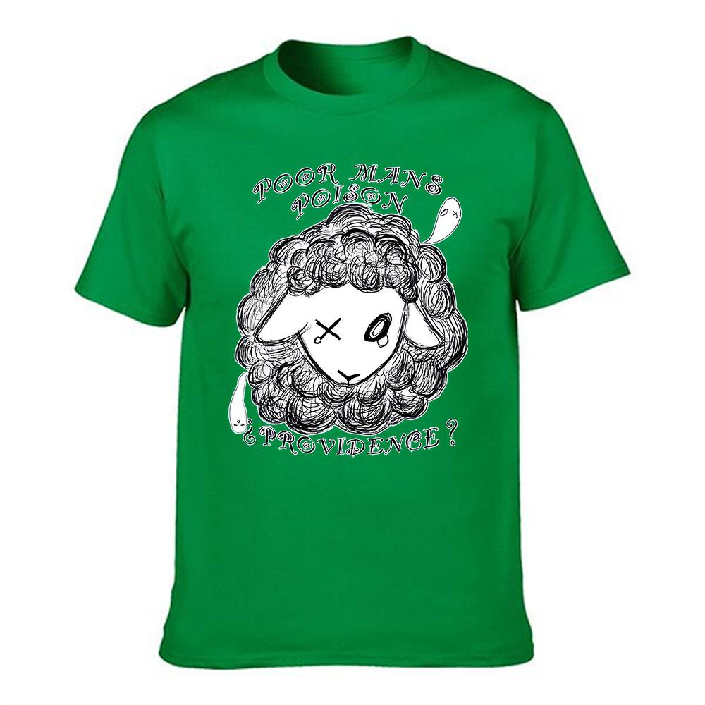 Unisexs Cotton T Shirt With Hand Drawn Sheep Graphic Vintage Style Text Print Casual Crew Neck Short Sleeve Tee Lightweight Brea