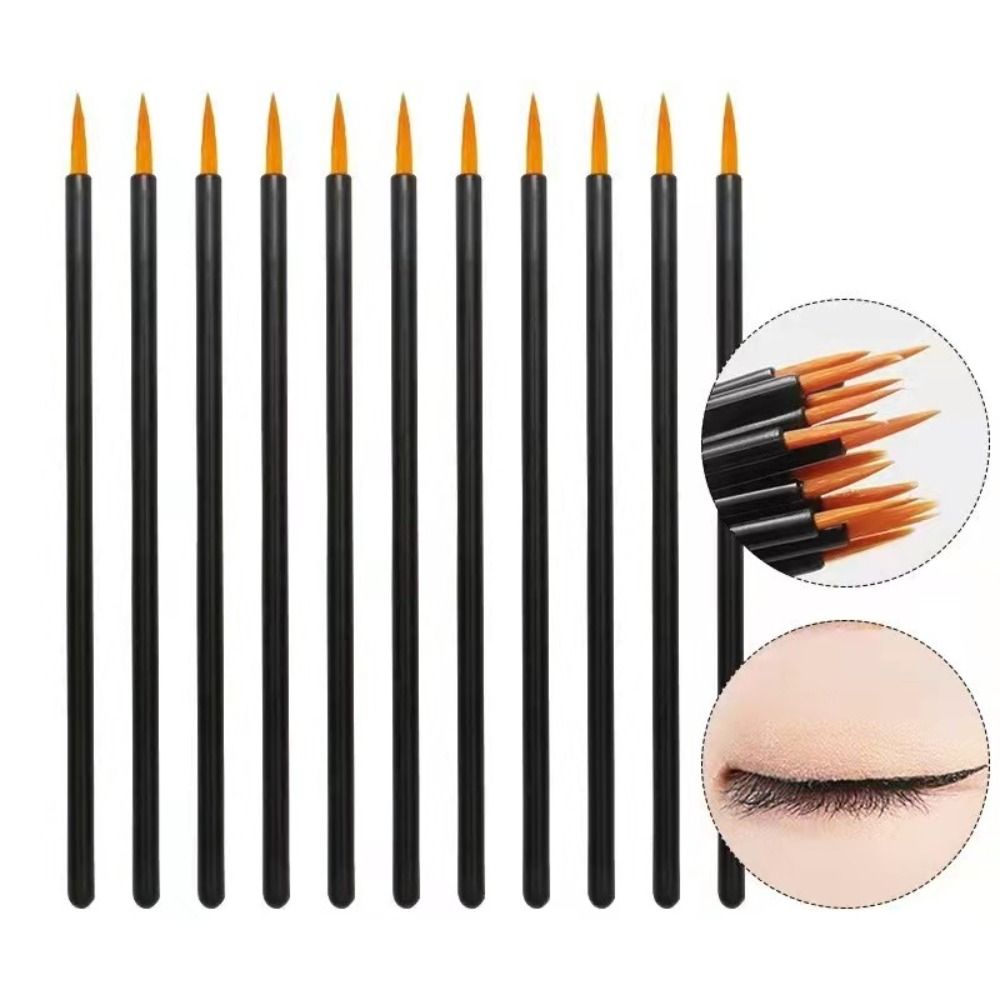 50/100Pcs Super Fine Lip Liner Contour Brush Micro Disposable Eyeliner Brush Makeup Brushes   Women