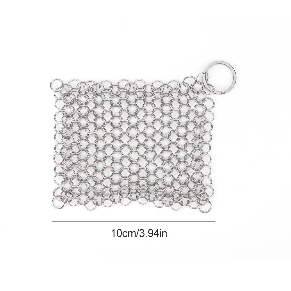 Iron Cleaner with Hanging Ring Pot Pans Cleaning Scrubber Stainless Steel Cookware Rust Remover Scraper for Iron Pans