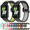 Двухцветный силиконовый ремешок для Samsung Galaxy Fit 3 Спортивный ремешок Correa для Samsung Galaxy Fit 3 Умный сменный ремешок