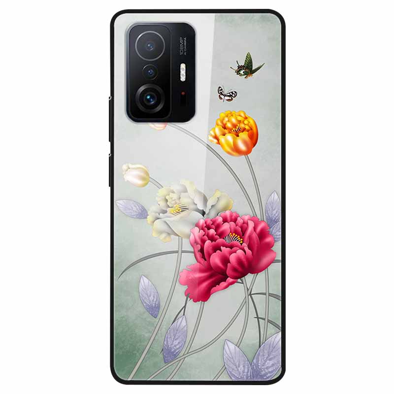 Для Xiaomi 11T Закаленное Стекло Чехол Мягкий Бампер Жесткий Funda Для Xiaomi mi 11T Pro Чехол для Телефона 11 T 11T Pro 11TPro Задняя Крышка Корпуса